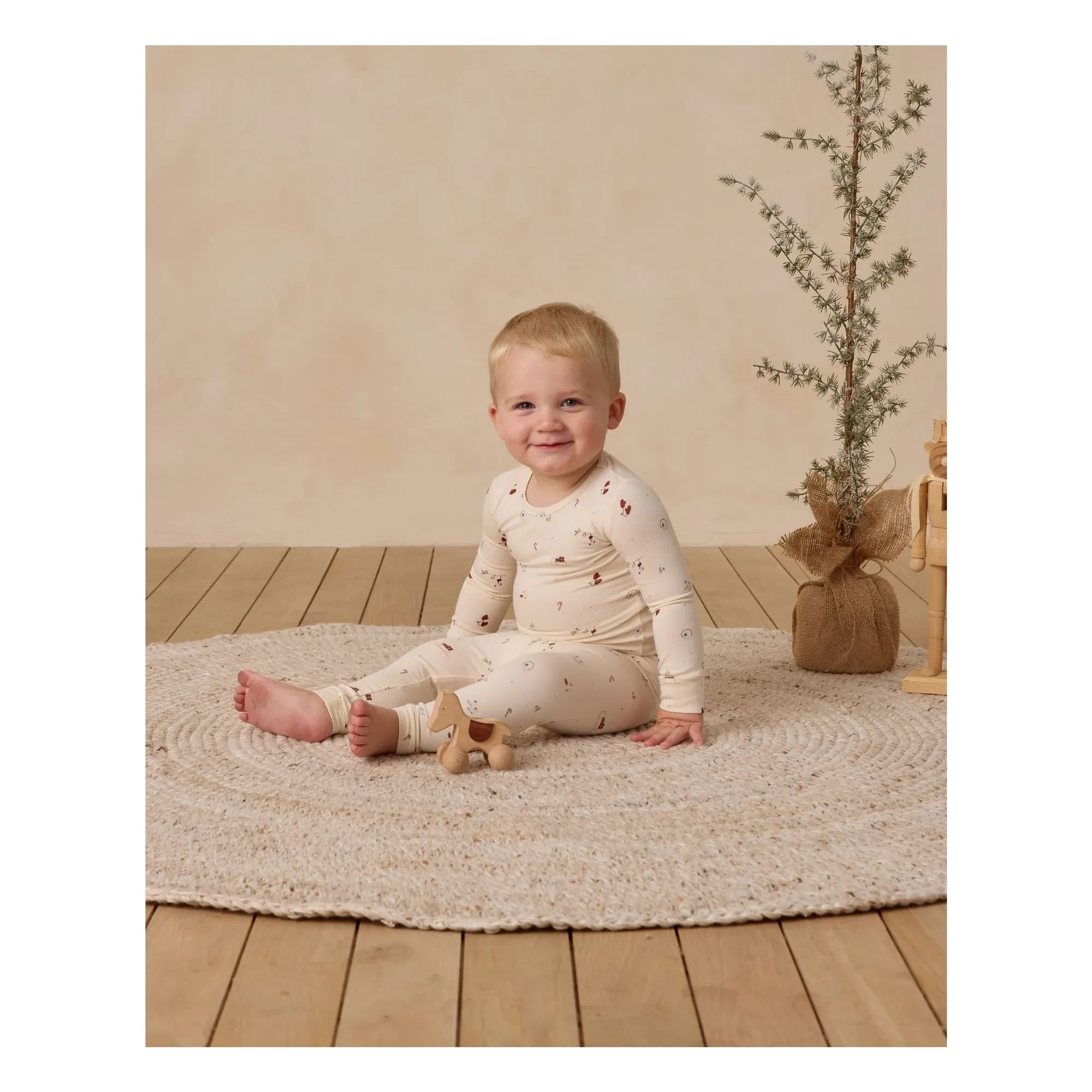 Quincy Mae - Conjunto de pijama Winter Wonderland | Crudo