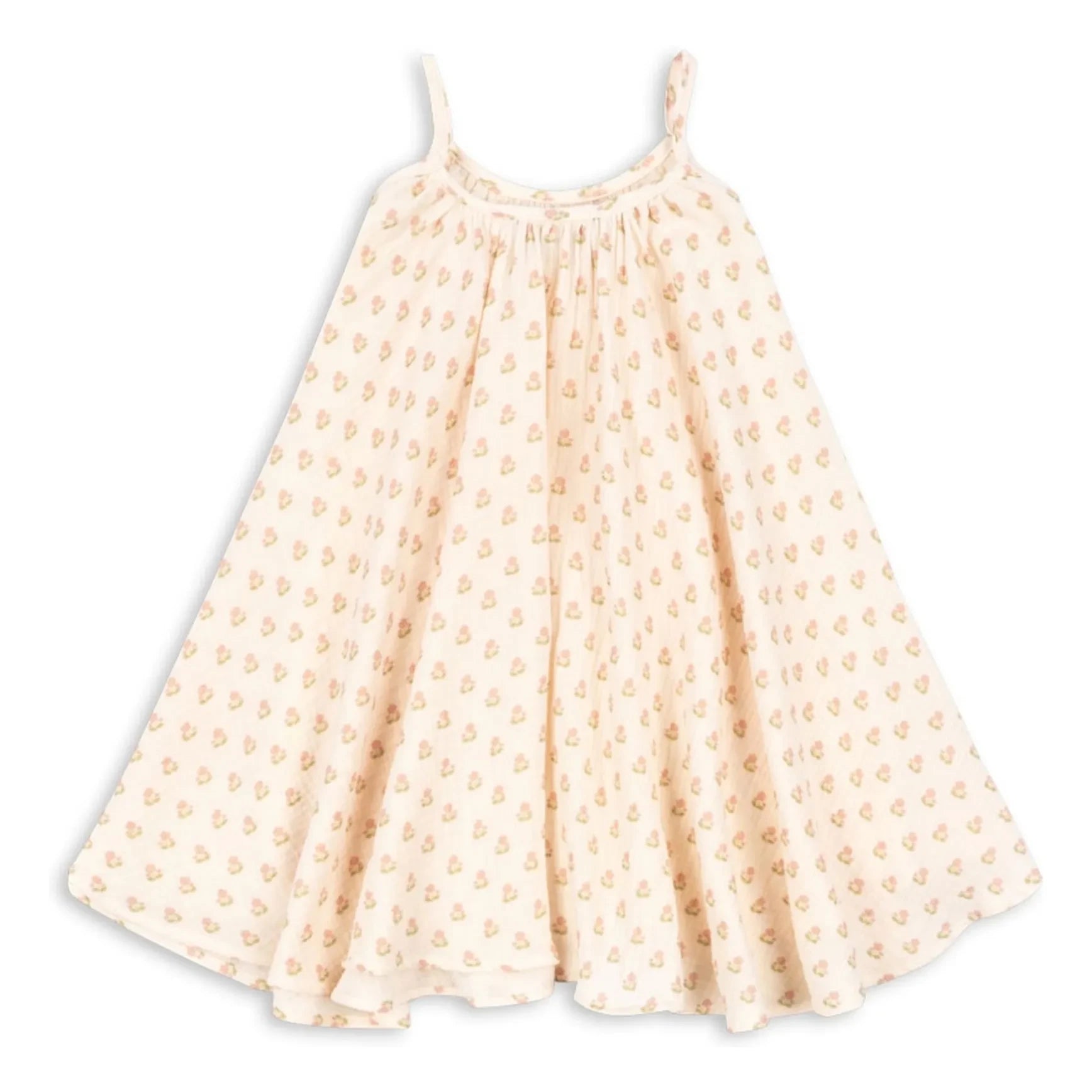 Konges Sløjd - Vestido sin tirantes de algodón orgánico coco | Rosa claro