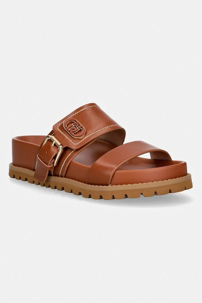 Liu Jo Chanclas de dedo de piel LIVIA 02 para mujer