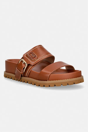 Liu Jo Chanclas de dedo de piel LIVIA 02 para mujer