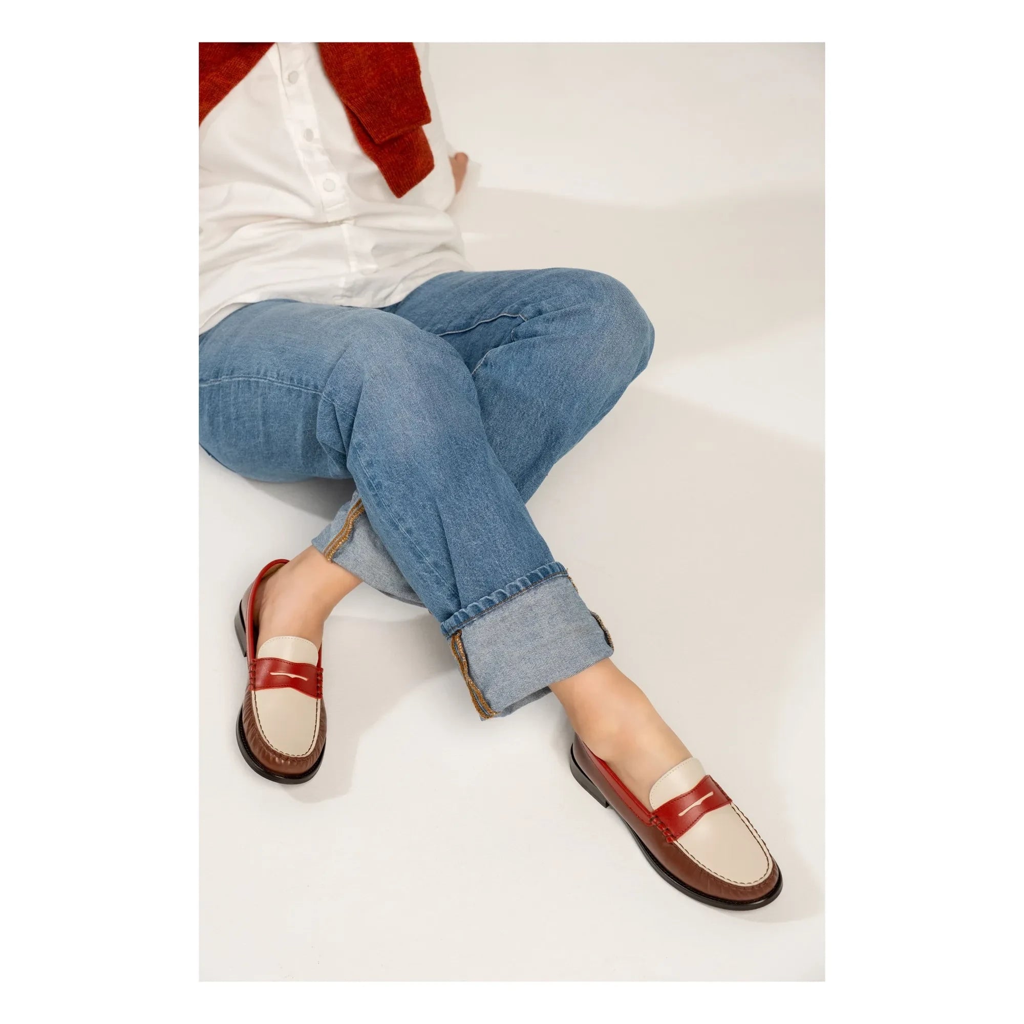 Lachoix - Penny Tricolor Loafer | Marrón