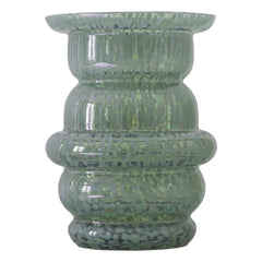 Cosin - Florero de cristal con motas Dome | Verde