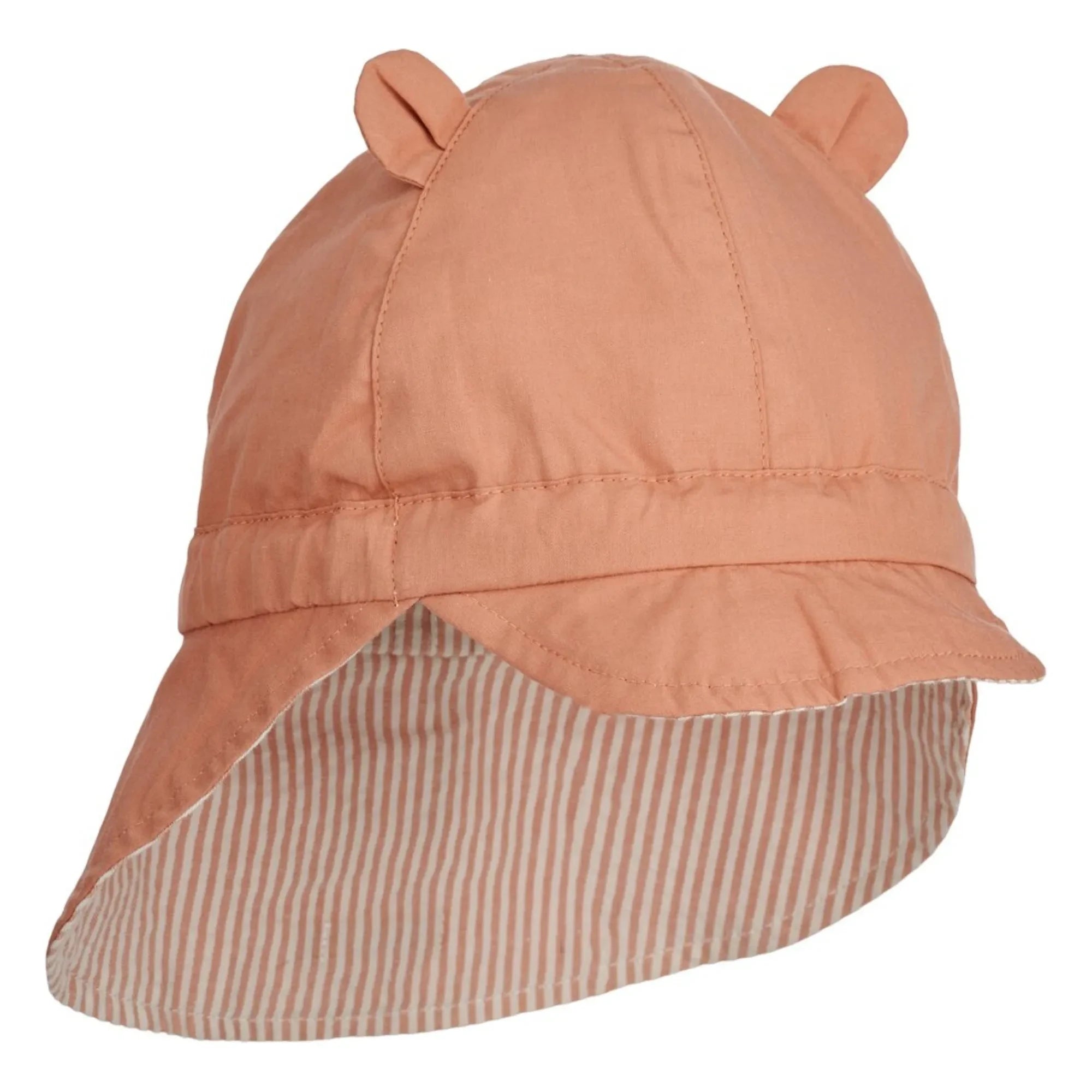 Liewood - Sombrero Reversible Anti-UV de Algodón Orgánico Gorm | Rosa Empolvado