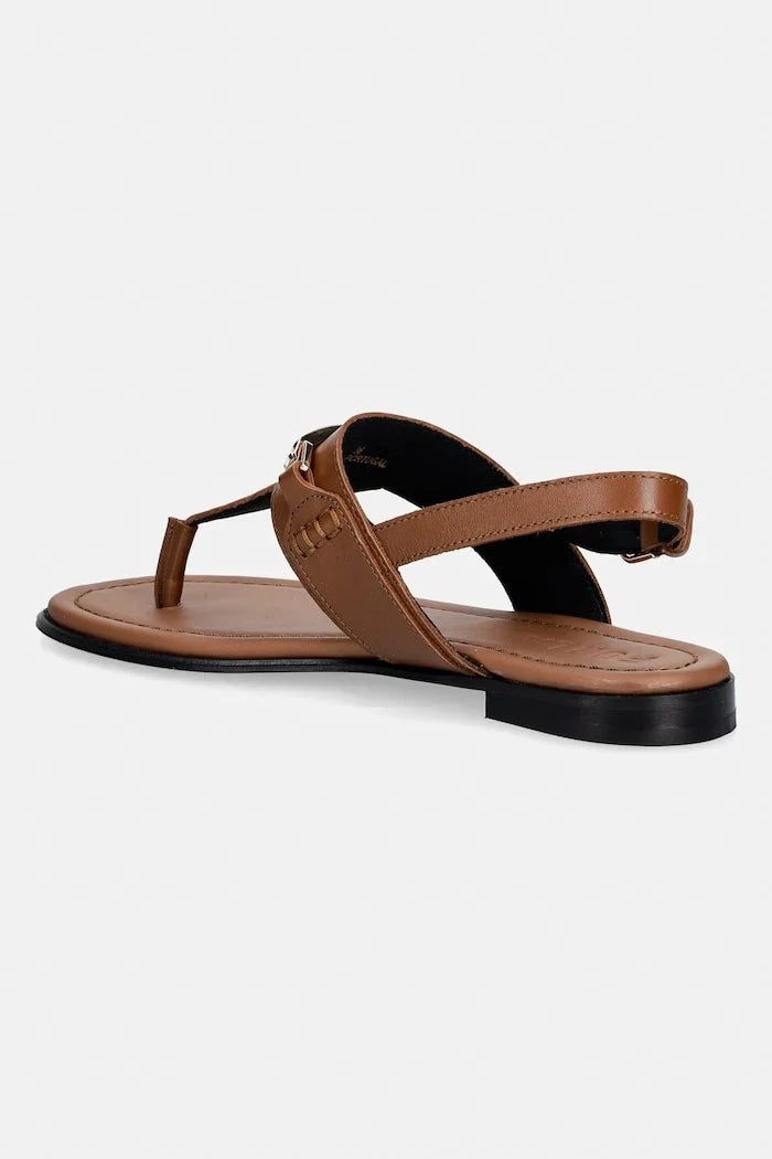 Sandalias planas de piel Furla Heritage Thong para mujer