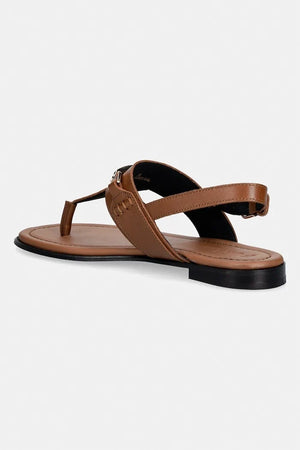Sandalias planas de piel Furla Heritage Thong para mujer