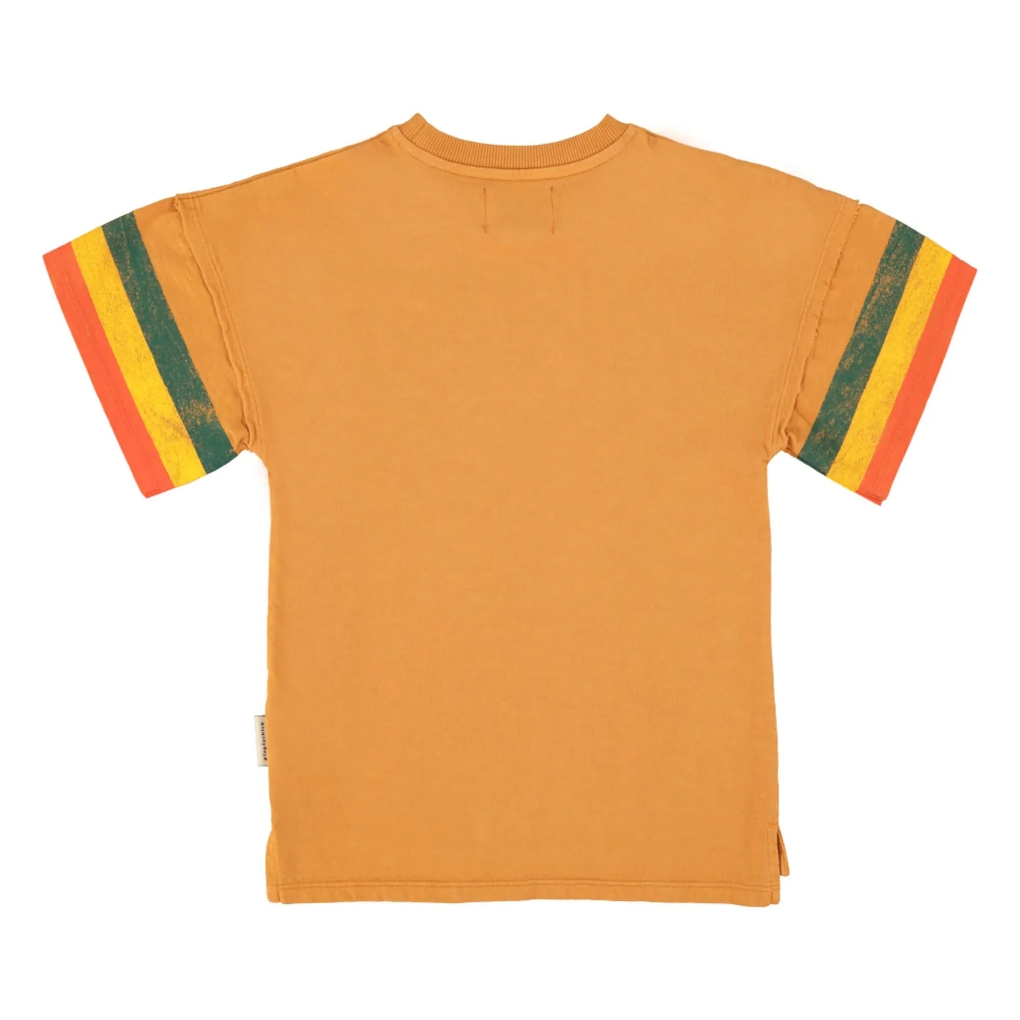 Piupiuchick - Vestido Camiseta Rayas | Camel