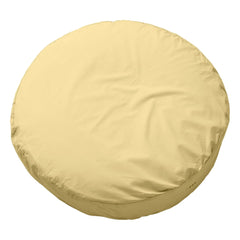 Suite 702 - Cojín redondo Bigdot de percal orgánico - Amarillo Mantequilla | Amarillo