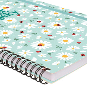 Legami - Çizgili A4 Defter - Resimli Sert Kapak - Uğur Böceği - Spiralli