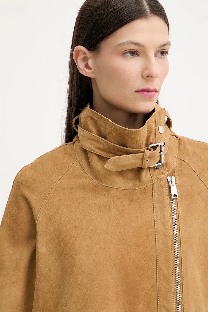 AllSaints chaqueta de motero de ante RHODES para mujer