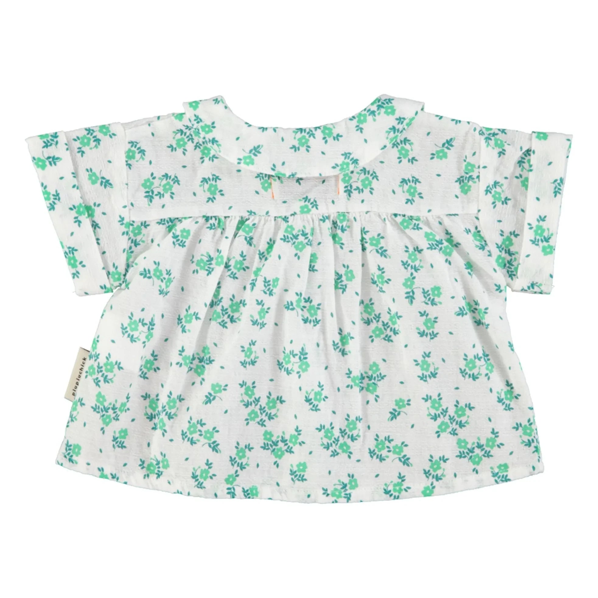 Piupiuchick - Camisa de algodón orgánico con estampado floral | Blanca