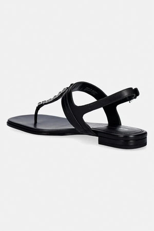 Sandalia plana de cuero para mujer Michael Michael Kors Marcia Thong