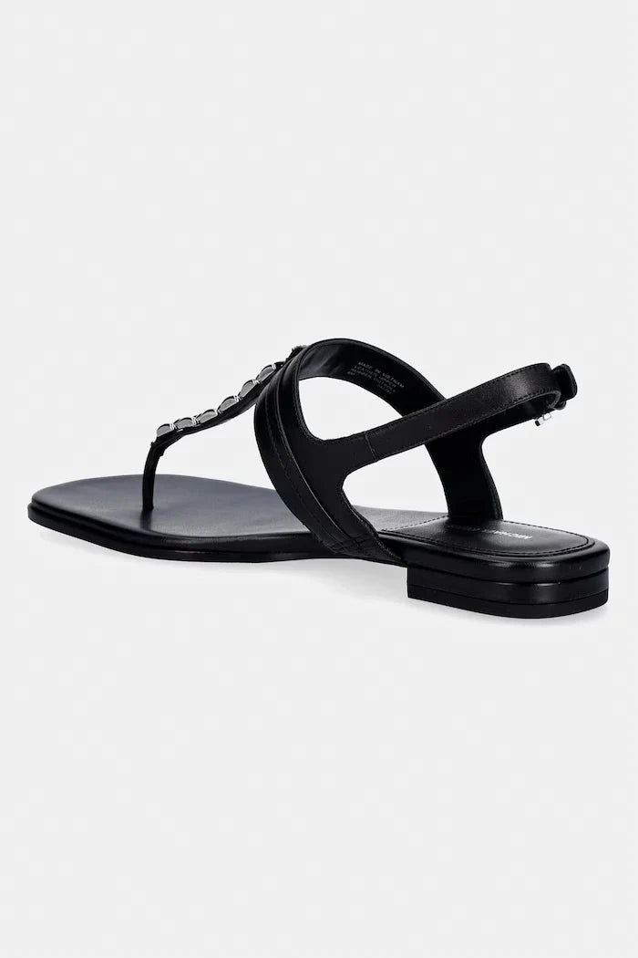 Sandalia plana de cuero para mujer Michael Michael Kors Marcia Thong