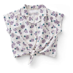 Soor Ploom - Blusa Loli Flowers de Algodón Orgánico | Blanco