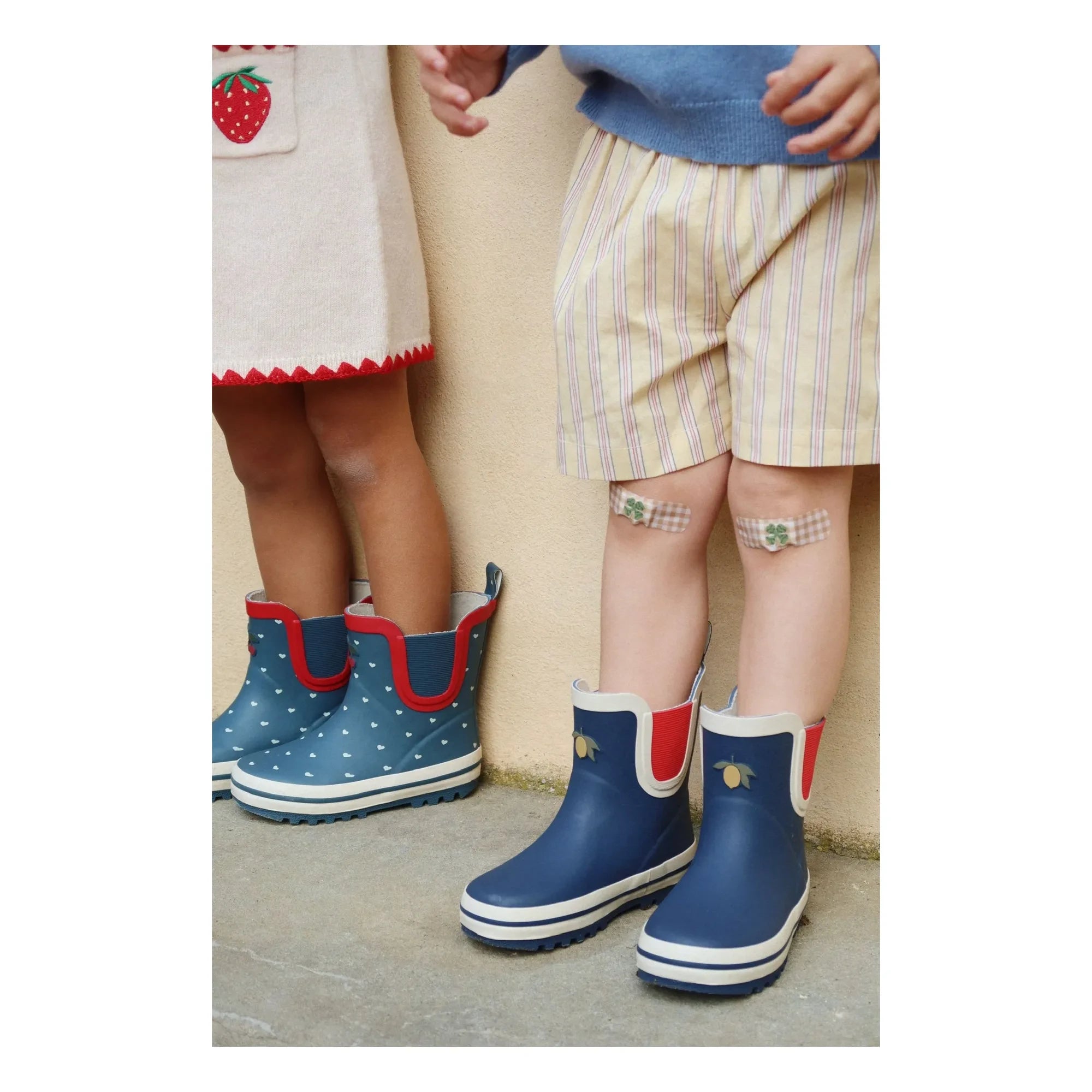 Konges Sløjd - Botas de agua King Hearts | Azul oscuro