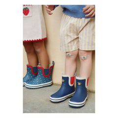 Konges Sløjd - Botas de agua King Hearts | Azul oscuro