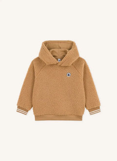 Petit Bateau - Sherpa tarzı sweatshirt | Camel