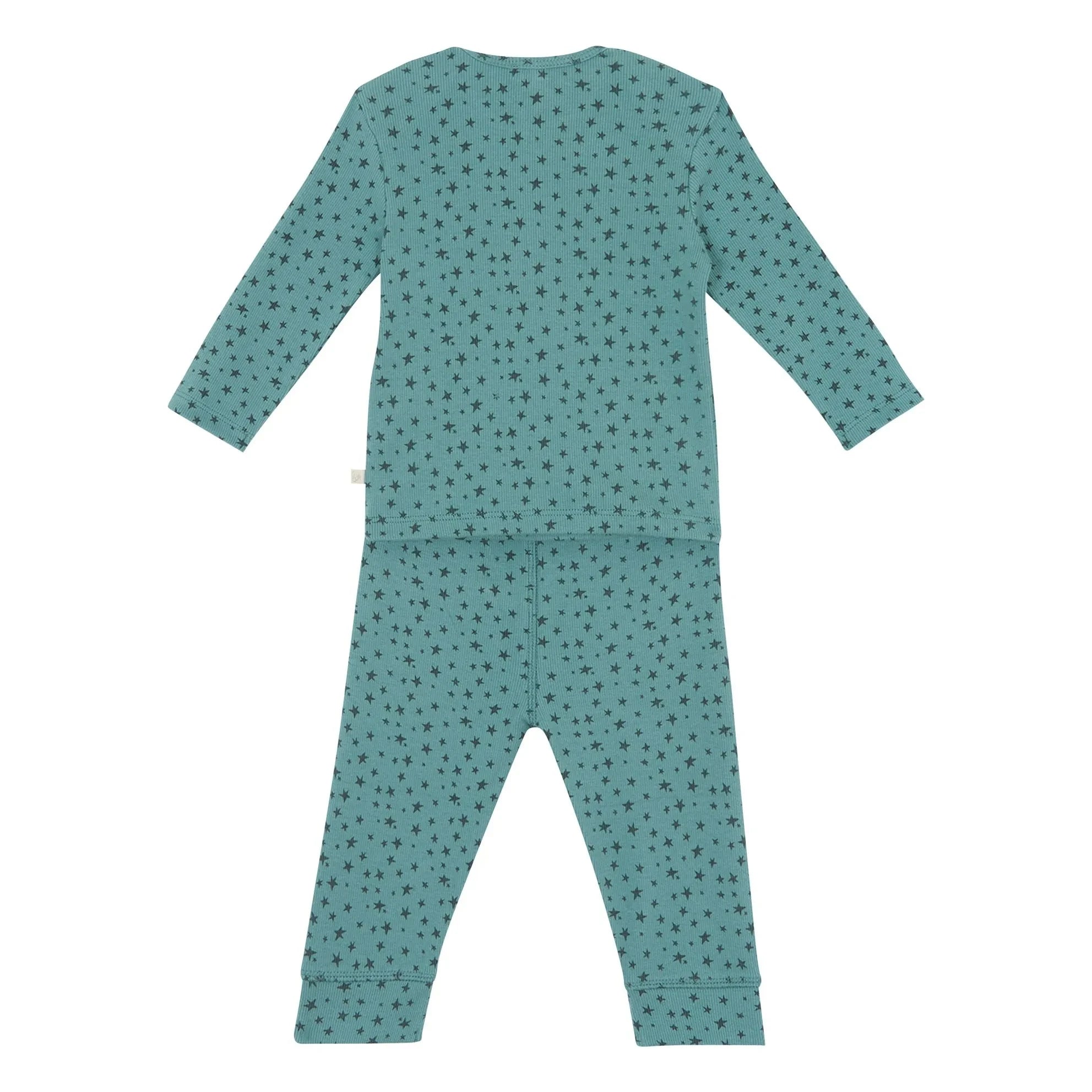 Bonton - Conjunto de camiseta y mallas con estrellas | Azul pavo real