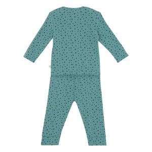 Bonton - Conjunto de camiseta y mallas con estrellas | Azul pavo real