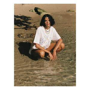 Soleil Soleil - Camiseta de algodón orgánico Posy | Beige