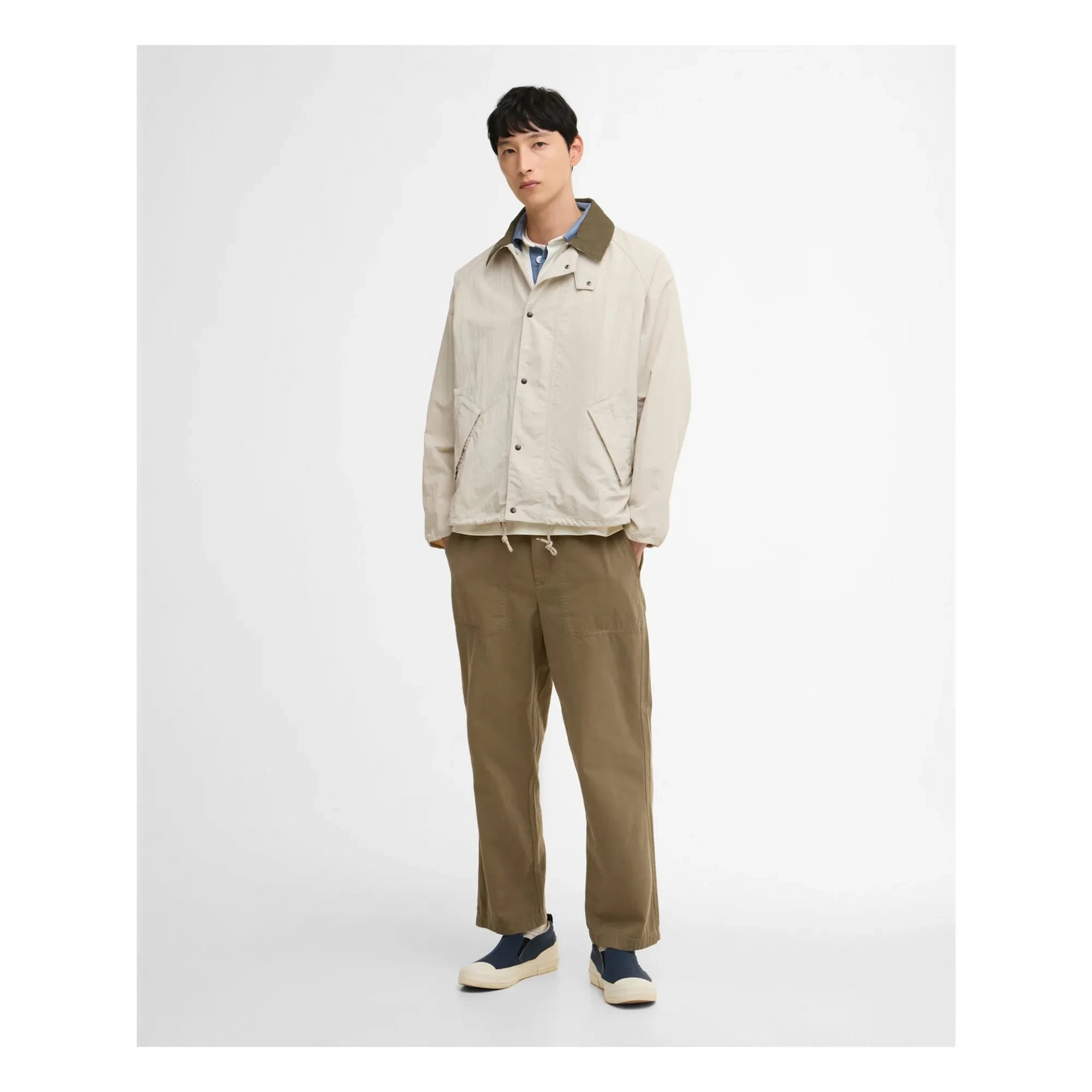 Barbour - Chaqueta Informal Casual de Nylon | Beige