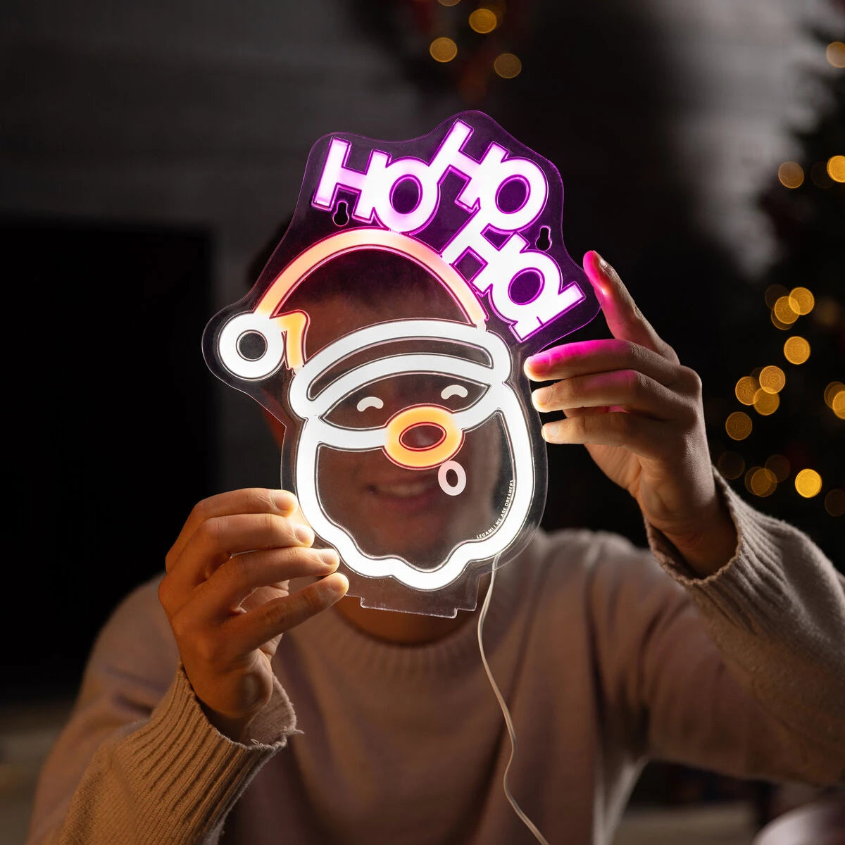 Legami - Lámpara LED de efecto neón - Santa Claus - Es un signo