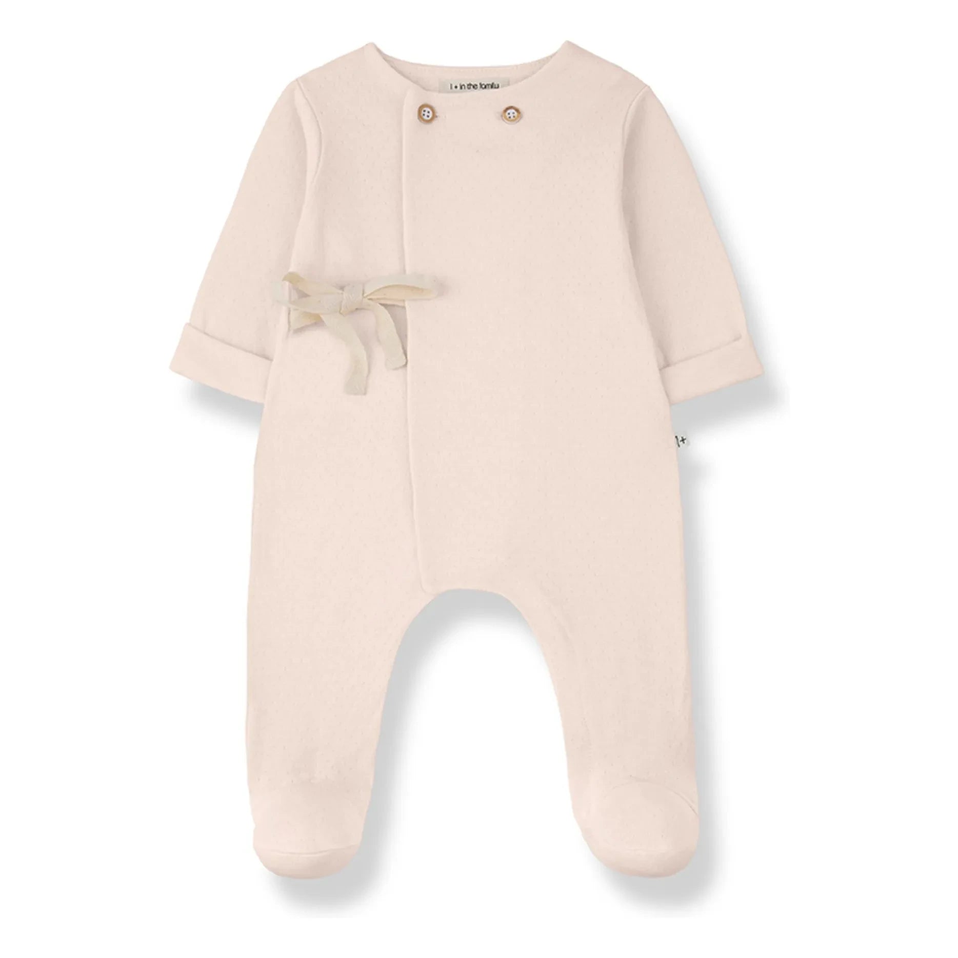 1+ en la familia - Mono Pointelle Baptiste | Rosa beige