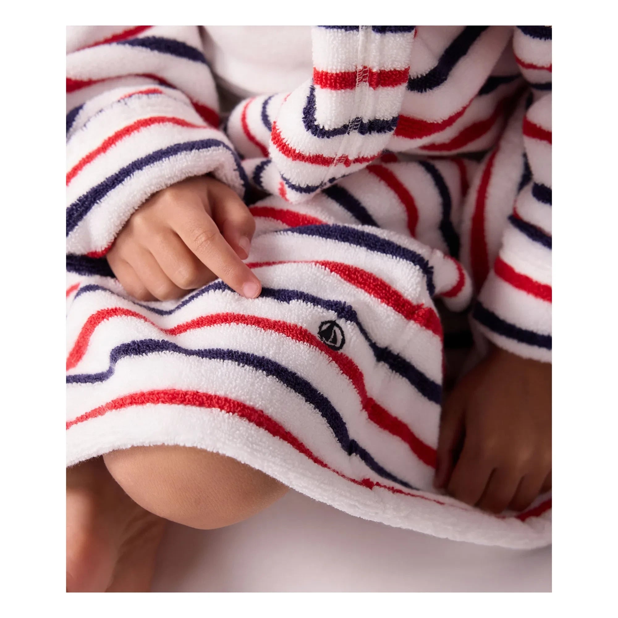Petit Bateau - Albornoz a rayas | Blanco