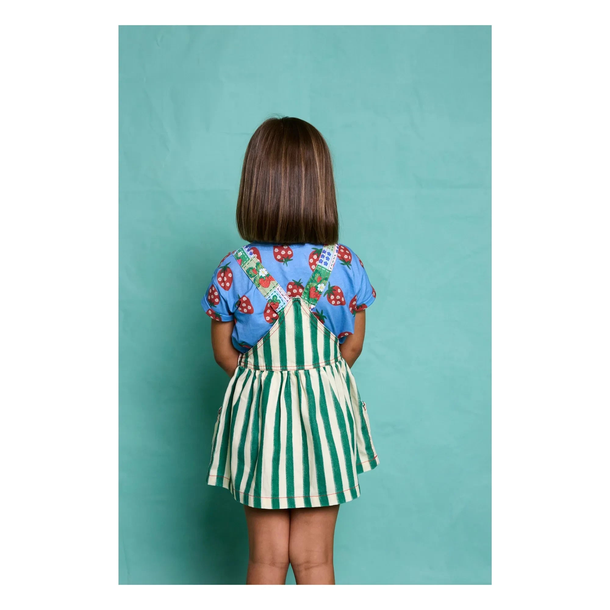 Favorite People - Vestido Peto Fragola Rayado | Verde