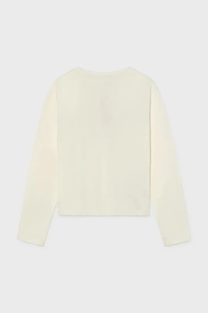 Blusa de manga larga de algodón para niños Mayoral
