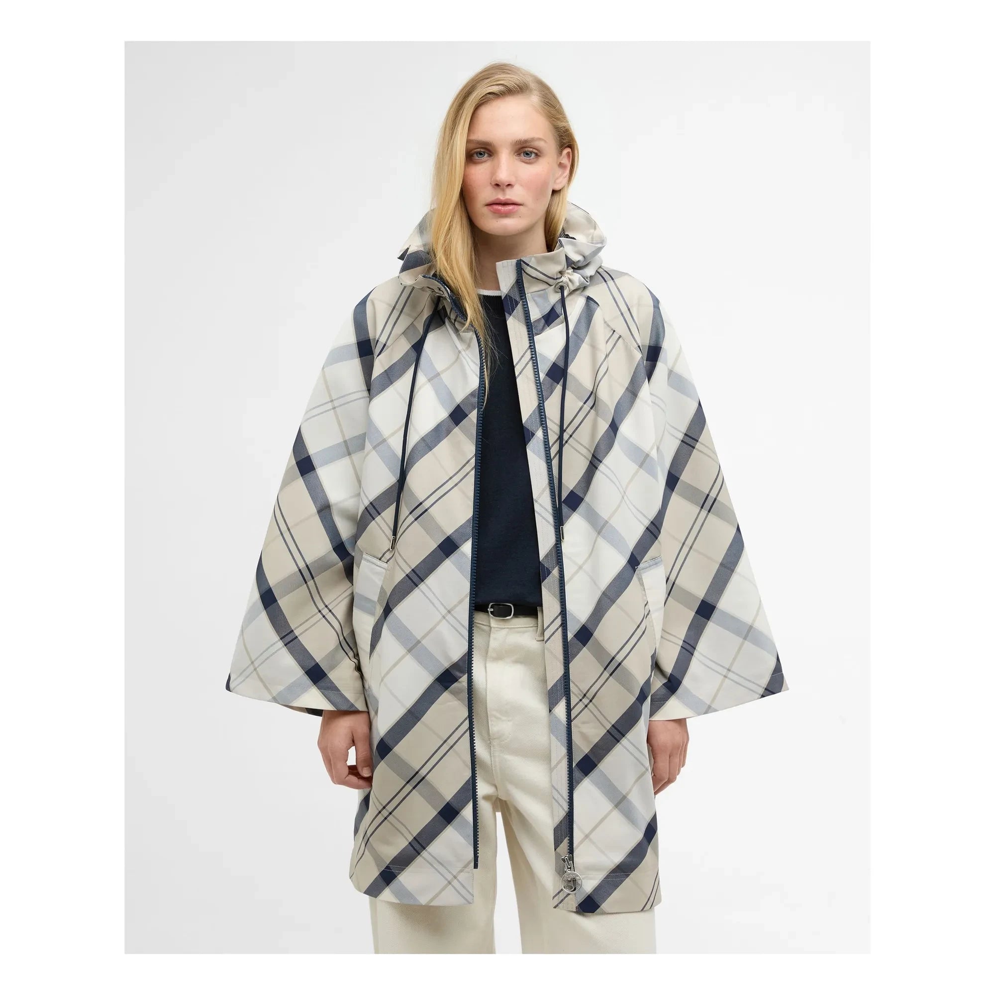 Barbour - Chaqueta impermeable Kinsale Tartan | Gris