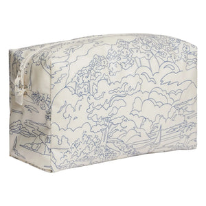Bonpoint - Neceser de algodón orgánico con estampado de paisaje | Crudo