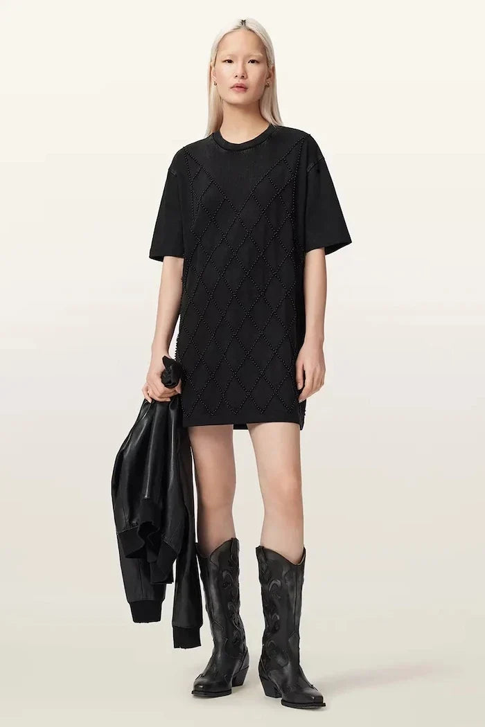 AllSaints Vestido oversize de algodón DARCY