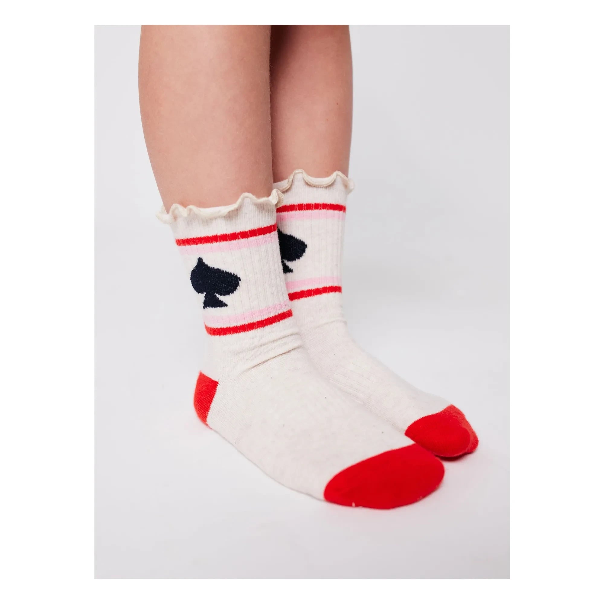 Bobo Choses - Calcetines de algodón orgánico | Beige jaspeado