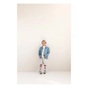 Jenest - Shorts de algodón orgánico Xavi | Gris claro