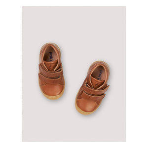Petit Nord - Zapatillas Deportivas Diarias con Velcro | Coñac