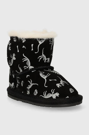 Zapatillas de bebé de ante Emu Australia Toddle Reflective Dino