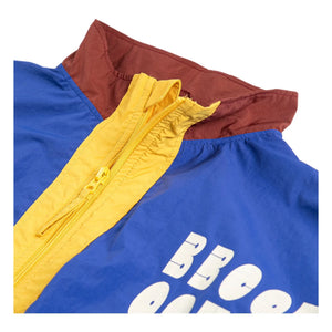 Bobo Choses - Chaqueta de chándal de fibra reciclada con bloques de color | Azul