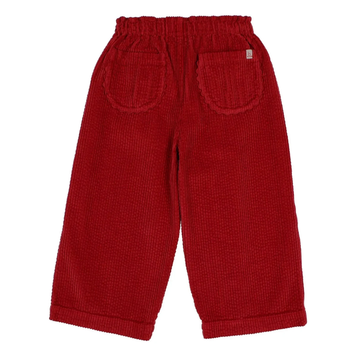 Búho - Pantalones de terciopelo girly | Rojo cereza