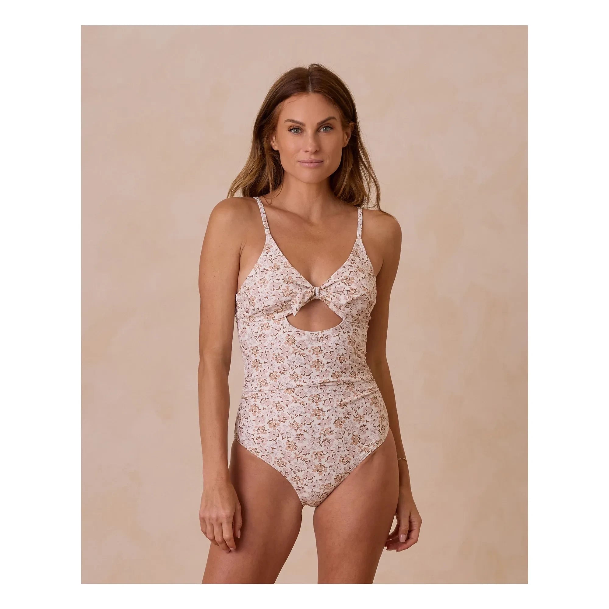 Rylee + Cru - Liberty Fibra Reciclada Jersey 1 Pieza | Marfil