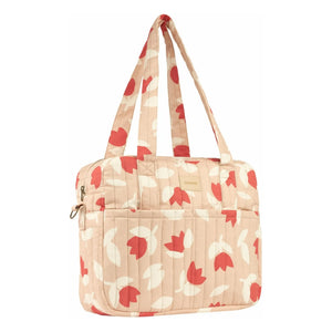 Nobodinoz - Bolso cambiador impermeable Hyde Park Tulip | Rojo
