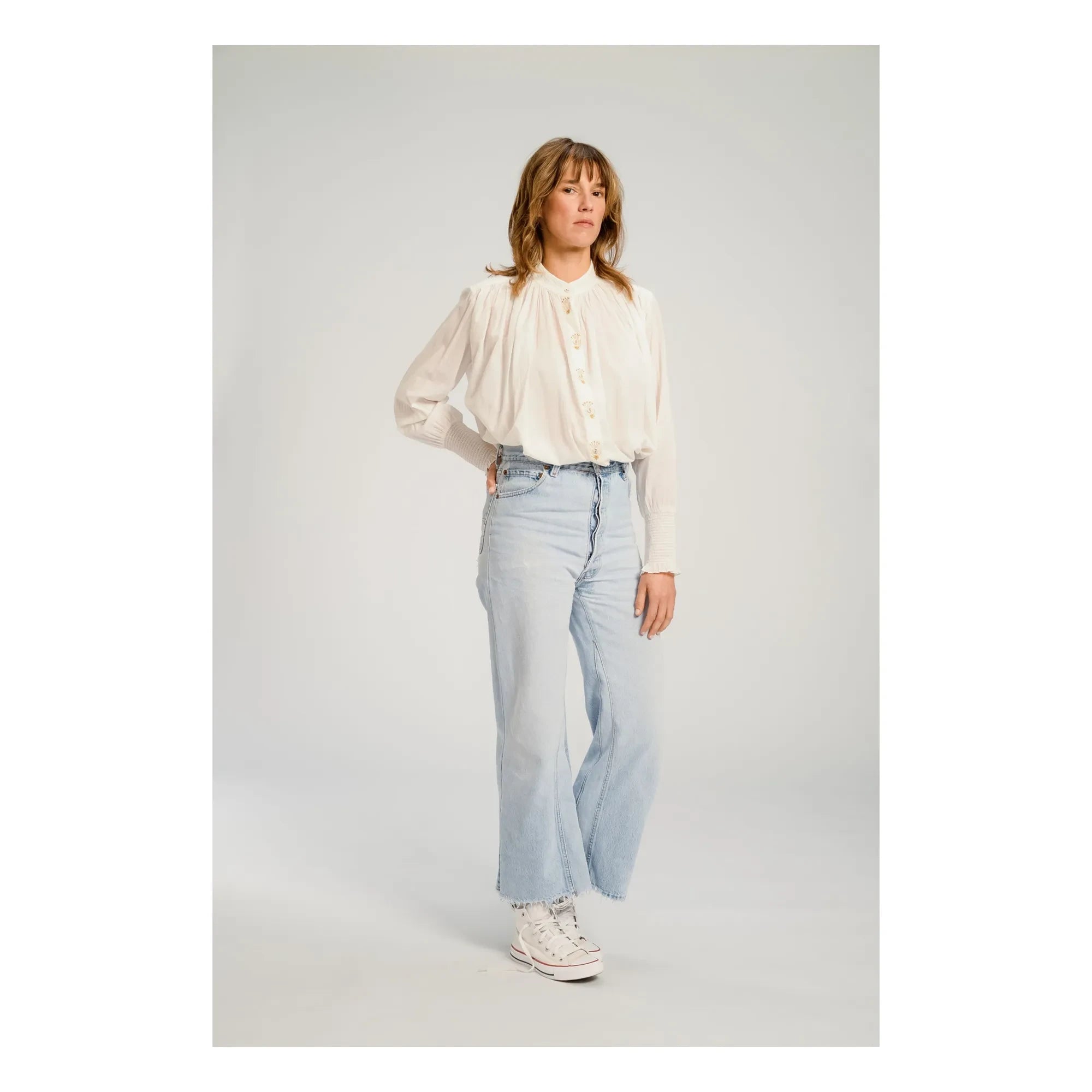 Virginie de Vinster - Camisa Santiago | Blanco