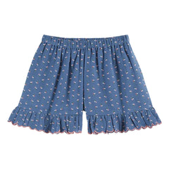 Emile et Ida - Short con volantes y estampado floral | Azul