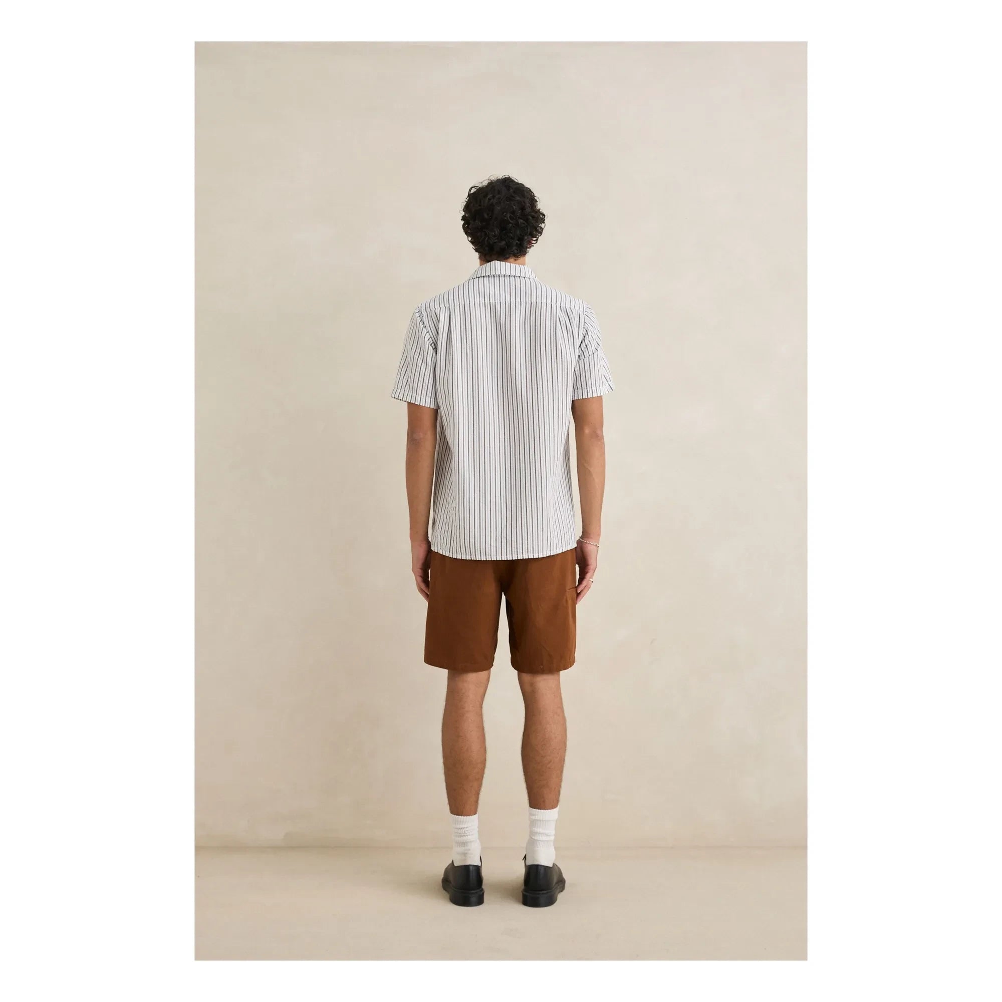Rhythm - Camisa de manga corta a rayas | Gris claro