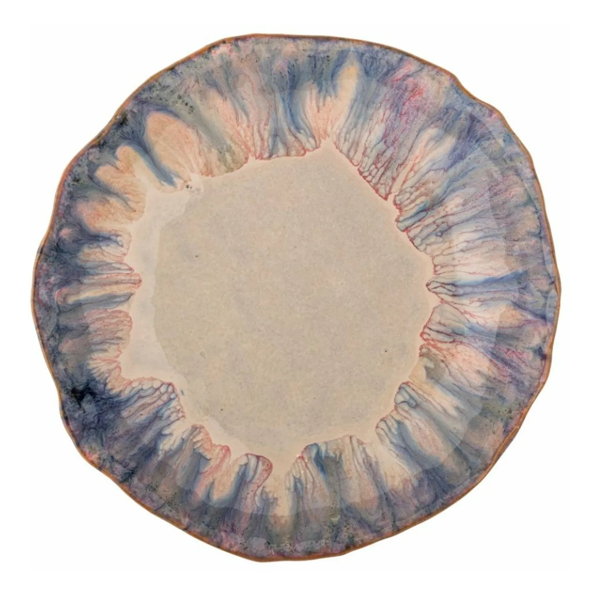 Bloomingville - Plato de gres Amalia | Azul