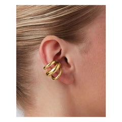 Jenny Bird - Triple Tome Earcuff | Oro