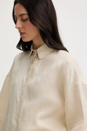 MM by Max Mara Camisa de lino RITO para mujer