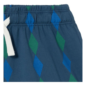 Tinycottons - Pantalones cortos de algodón orgánico Losange | Azul