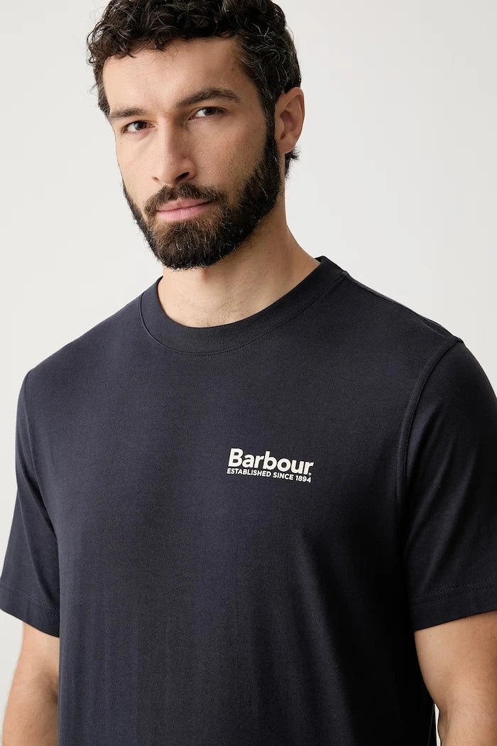 Camiseta de algodón para hombre Barbour MOONWELL