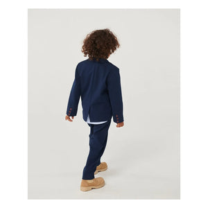 Copenhagen Colors - Blazer elástico de algodón orgánico | Azul marino