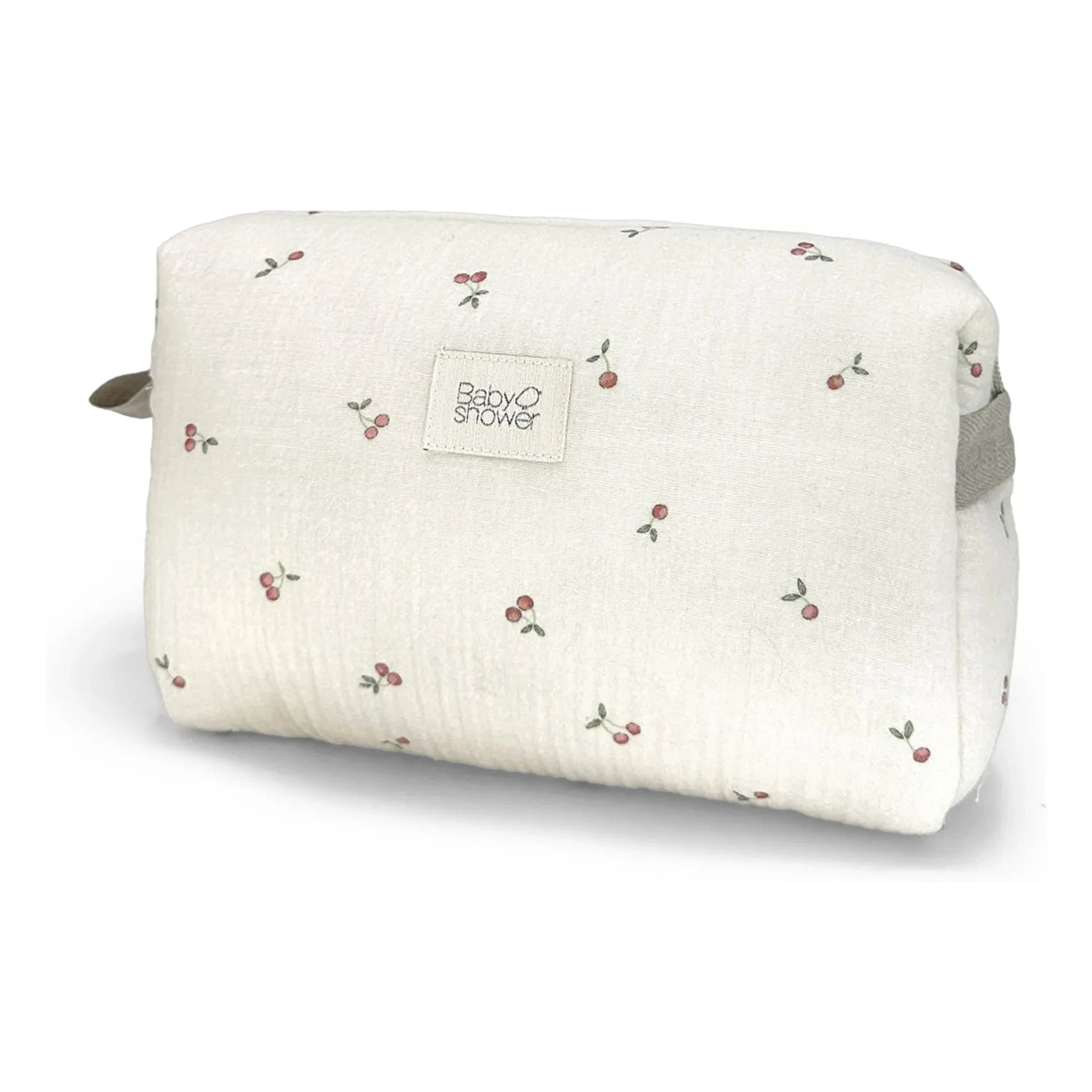Bolsa de aseo Baby Shower Camila Cherries | Crudo